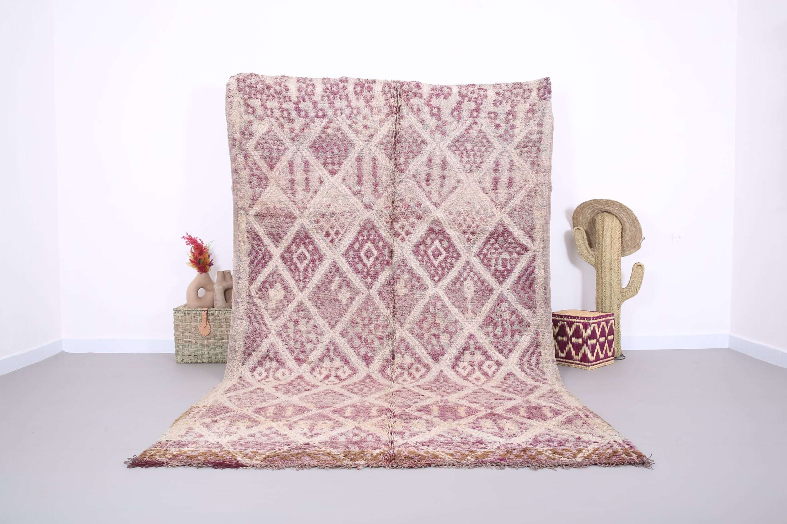 Moroccan handmade vintage rug, berber carpets