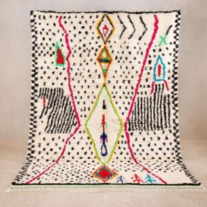 amazing moroccan design rug, azilal handmade rug - BENICARPETS