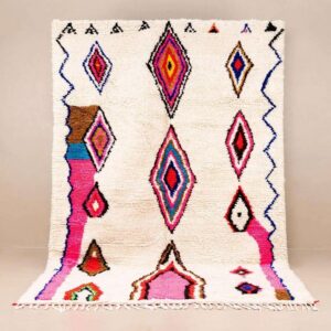 moroccan handmade azilal rug from the Atlas Mountains