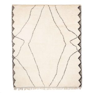 Moroccan Beni Ourain rug, Soft Wool Area Rug - BENICARPETS