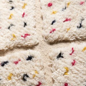 BN249TD-5 Moroccan amazing handmade rug, beni ourain rug - BENICARPETS