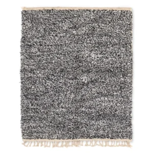 Moroccan Berber rug, Beni Ourain black Rug