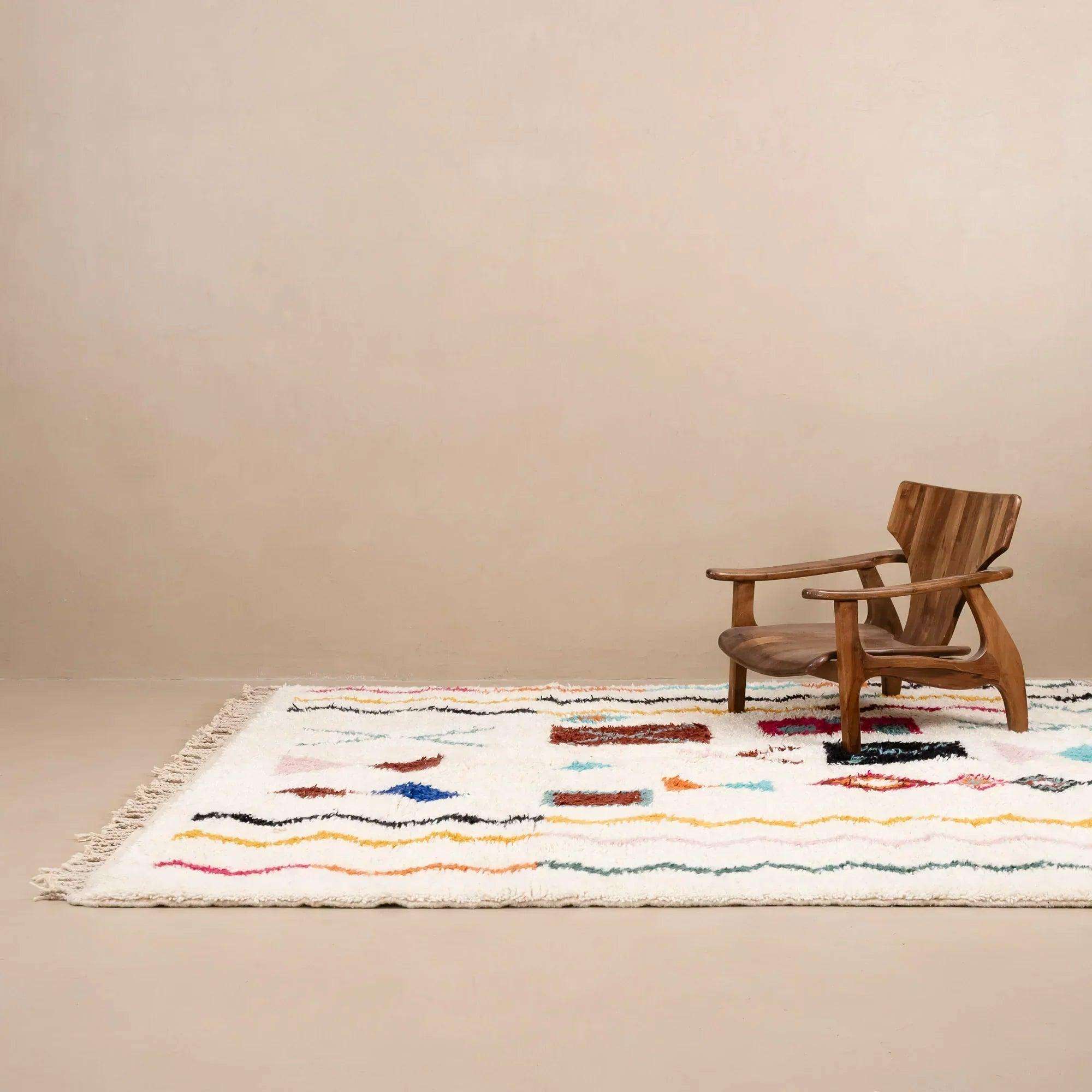 BN256TD Azilal rug Handwoven Treasures from the Atlas Mountains - BENICARPETS