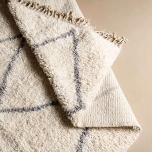 BN257TD Luxurious Moroccan Beni Ourain Handmade Berber Rug - BENICARPETS