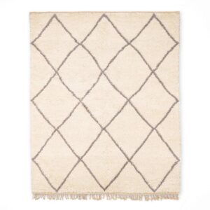 Luxurious Moroccan Beni Ourain Handmade Berber Rug - BENICARPETS