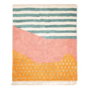 Moroccan Boujad rug, Amazing color Berber rug