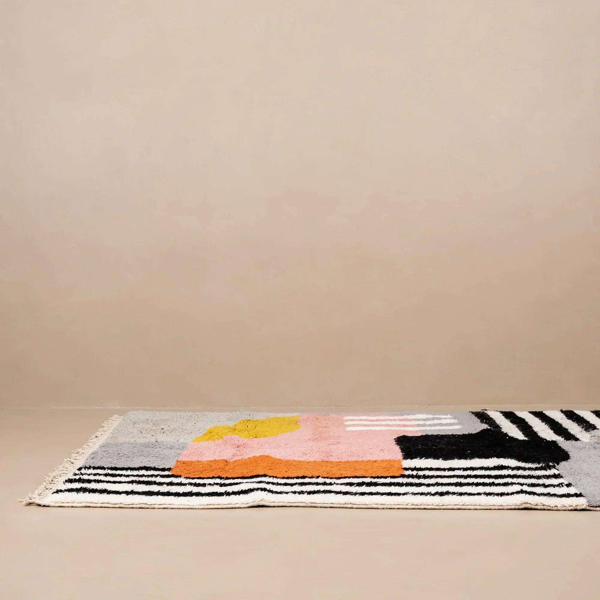 BNS78TD-1 Moroccan handmade Boujad rug,Colorful berber rug - BENICARPETS