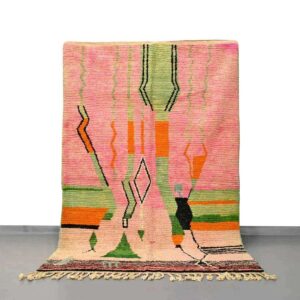 Moroccan boujad rug, colorful Handmade berber rug - BENICARPETS
