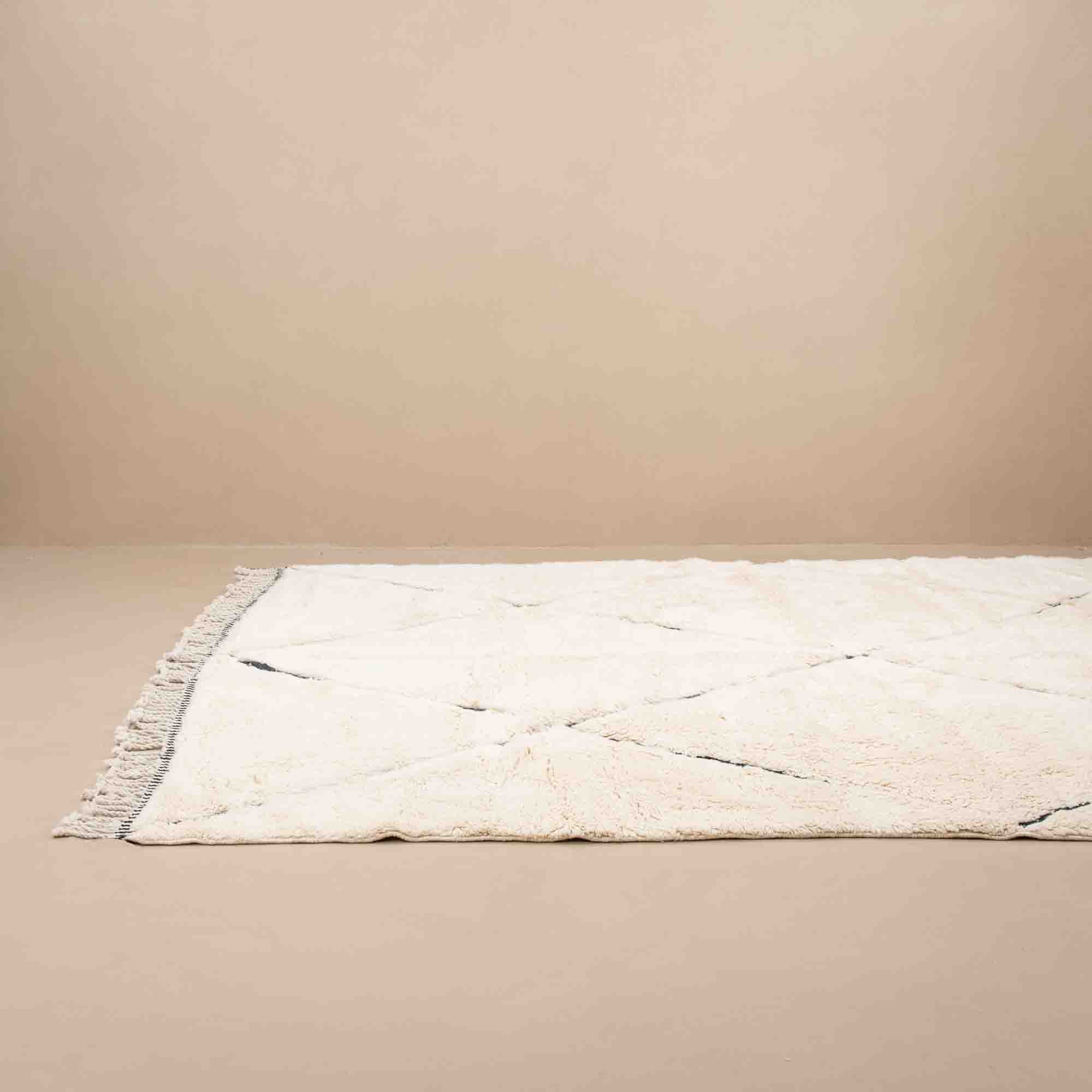 G Genuine Wool rug Beni Ourain rug handmade - BENICARPETS