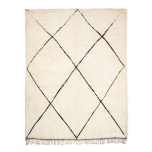 Genuine Wool rug Beni Ourain rug handmade - BENICARPETS