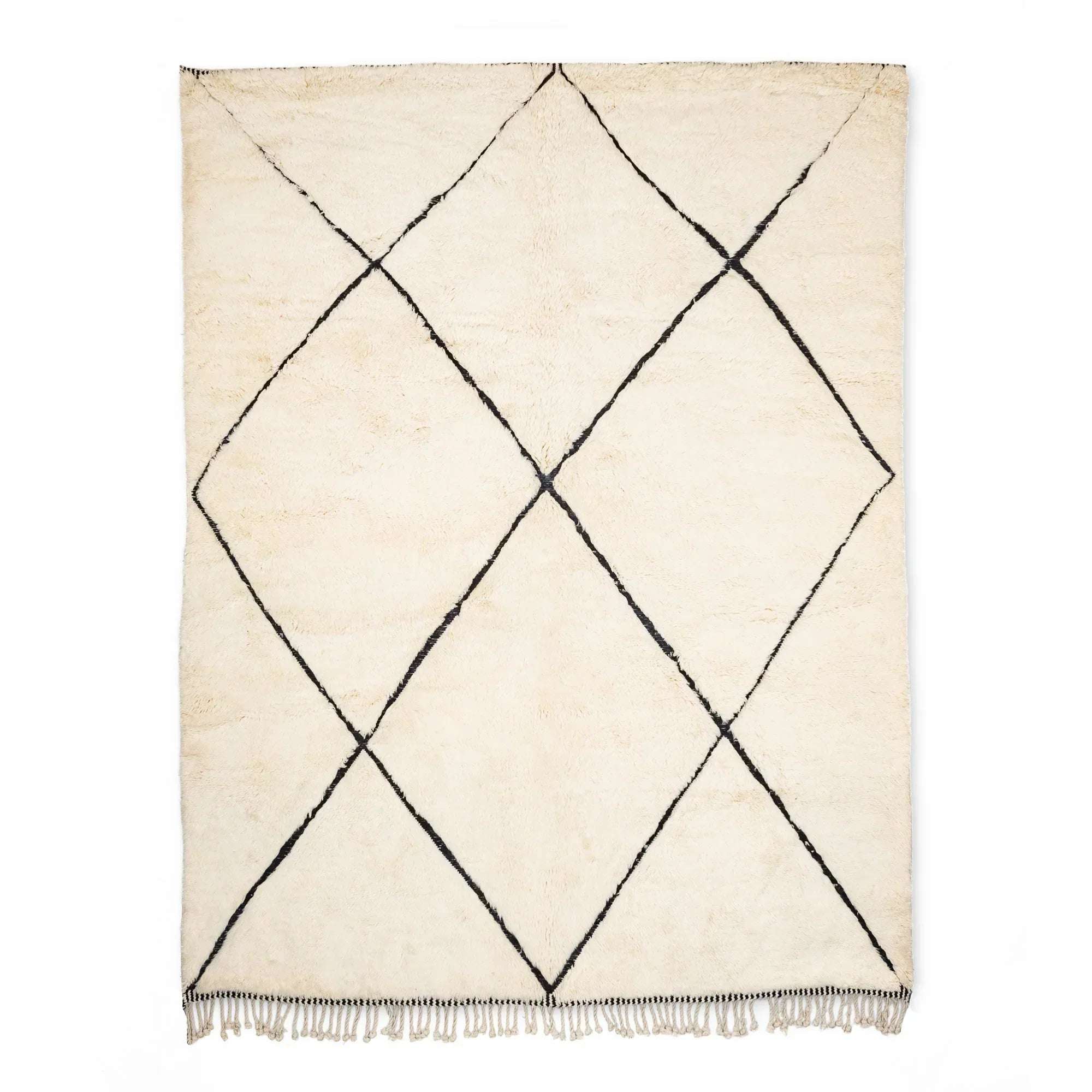 Genuine Wool rug Beni Ourain rug handmade - BENICARPETS
